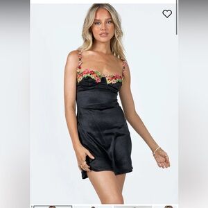 Floral Lined Mini Dress